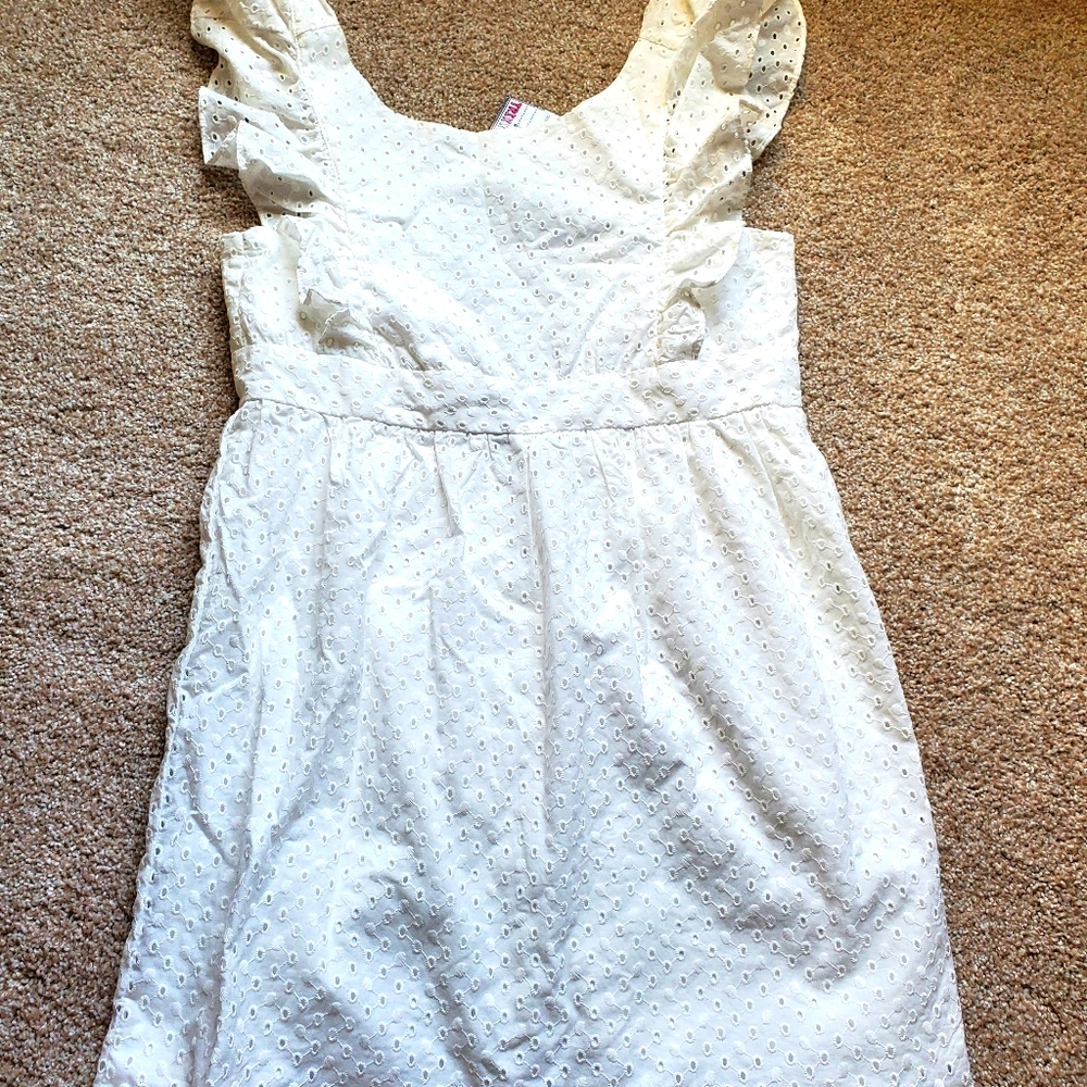 NWT Girls Eyelet White Dress